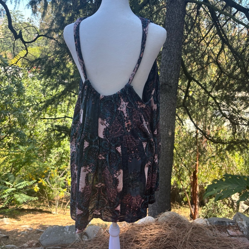 Free People Black and Pink Lace Dress - Picture 4 of 11